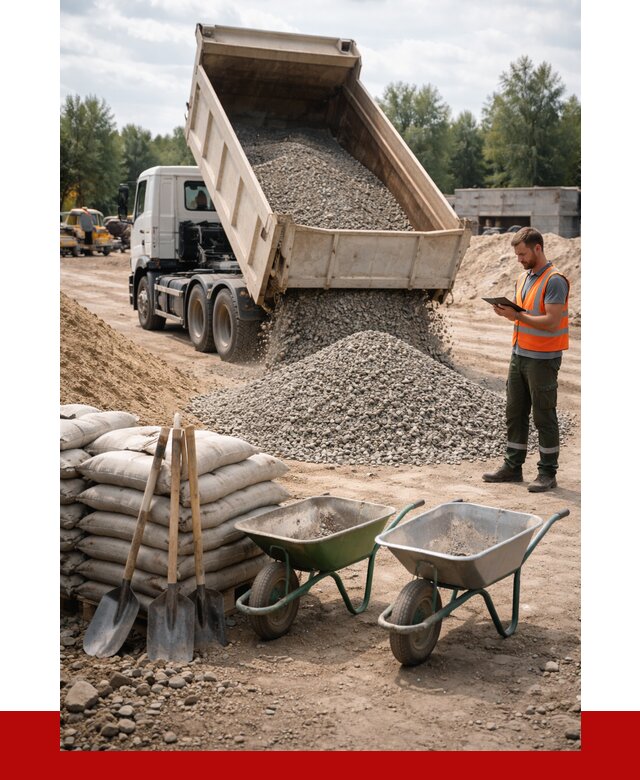Доставка нерудных материалов в Сосновом Бору от 1219 руб. | ПРОНЕРУДСнб