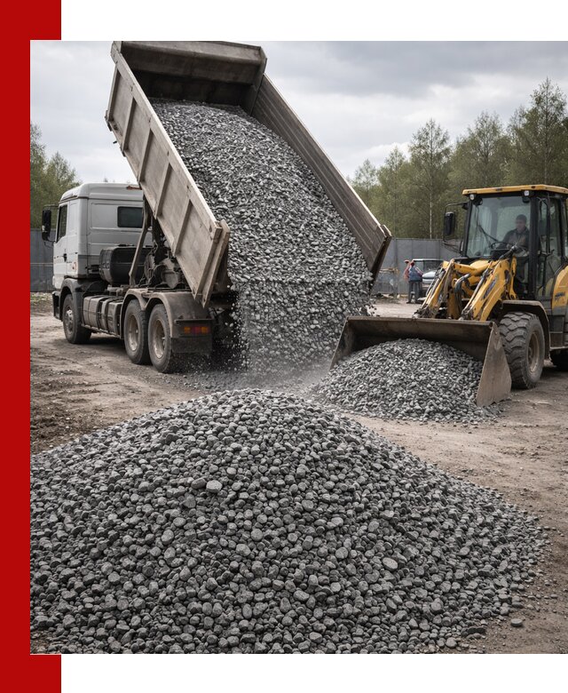 Доставка и продажа щебня гранитного в Сосновом Боре