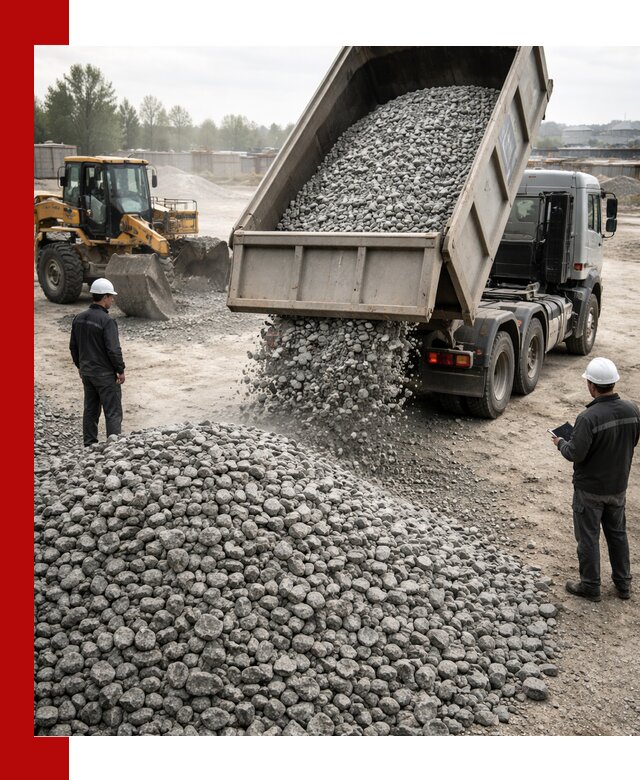 Доставка гранитного щебня фракции 20-40 в Сосновом Боре