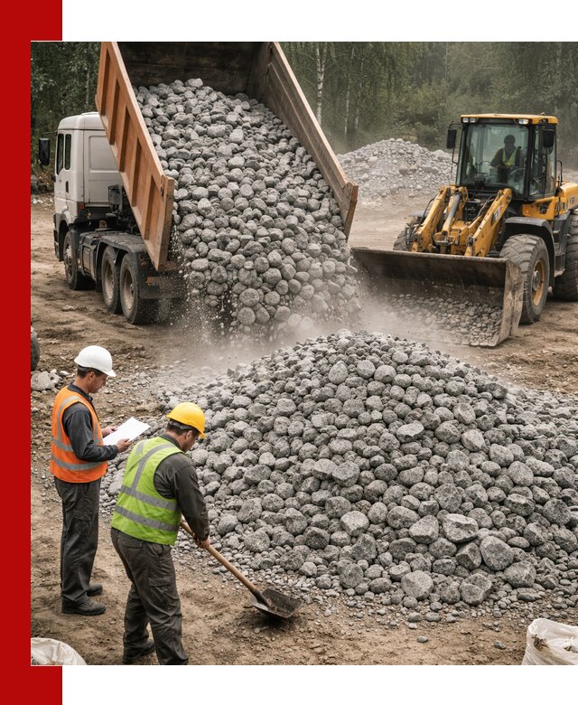 Гранитный щебень фракция 70-150 доставка в Сосновом Бору