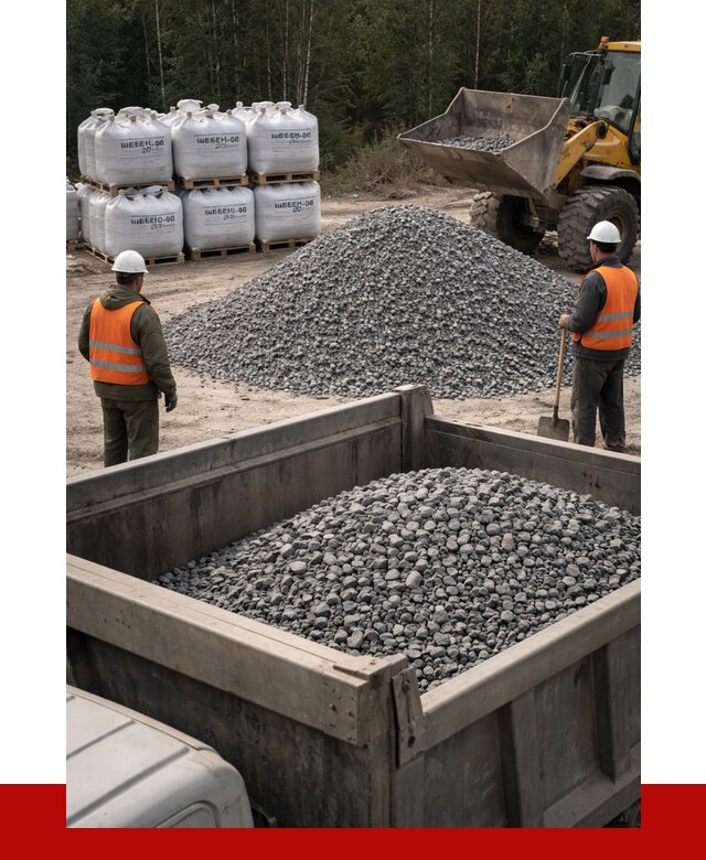 Щебень габбро диабаз 20-40 в Сосновом Бору от 3454 руб. | ПРОНЕРУДСнб