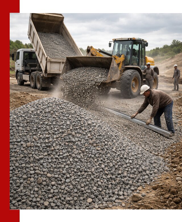 Гравийный щебень фракция 5-20 с доставкой в Сосновом Бору