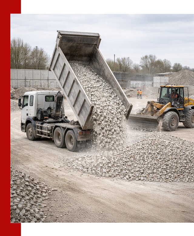 Доставка и продажа известнякового щебня в Сосновом Бору