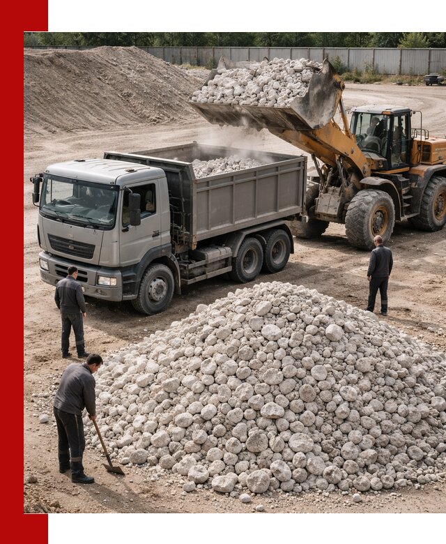 Известняковый щебень фракция 70–150 с доставкой в Сосновом Бору