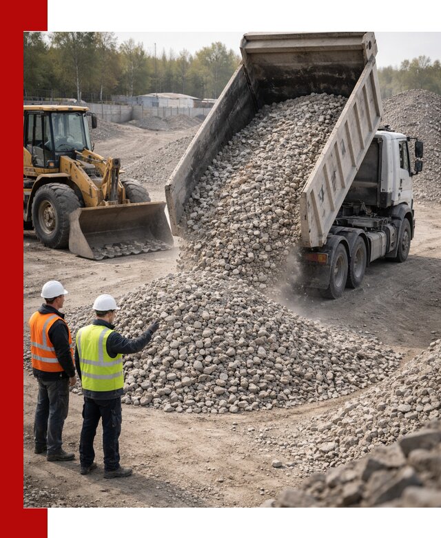 Вторичный щебень фракция 40–70 доставка в Сосновом Бору