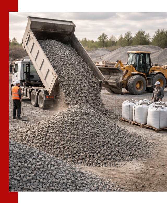 Бетонный щебень фракция 5–20 с доставкой в Сосновом Бору