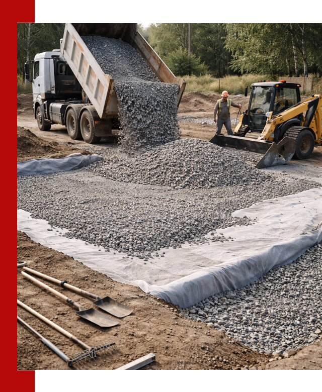 Щебень для фундамента с доставкой в Сосновом Бору