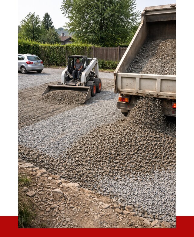 Щебень для парковки в Сосновом Бору с доставкой от 1219 р.| ПРОНЕРУДСнб