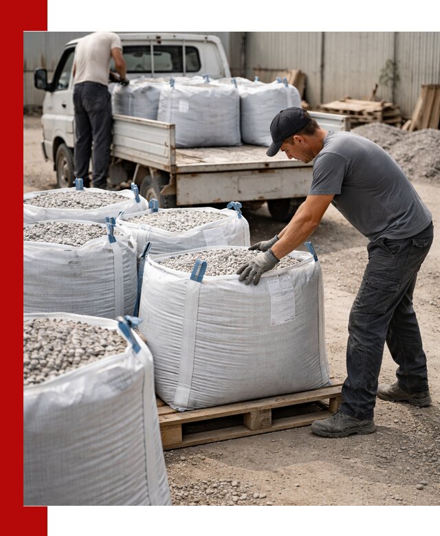 Доставка щебня в мешках по выгодным ценам в Сосновом Боре