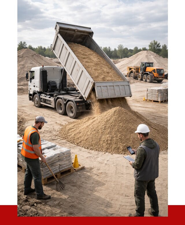 Карьерный песок с доставкой в Сосновом Бору от 3657 р. ПРОНЕРУДСнб