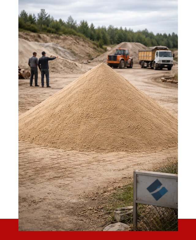 Карьерный песок навалом в Сосновом Боре от 1828 р. | ПРОНЕРУДСнб