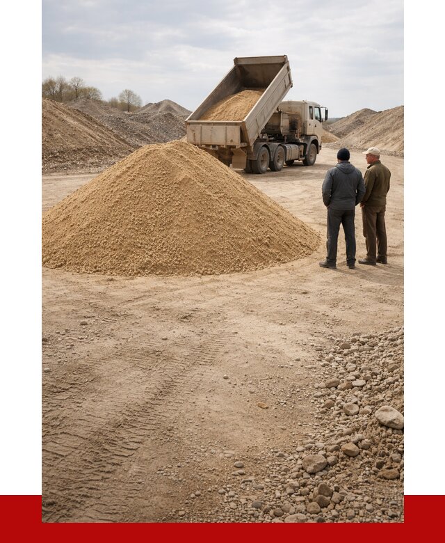 Карьерный песок крупнозернистый в Сосновом Бору от 8634 р | ПРОНЕРУДСнб