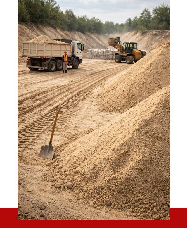 Карьерный песок мелкозернистый в Сосновом Бору от 9142 р. | ПРОНЕРУДСнб
