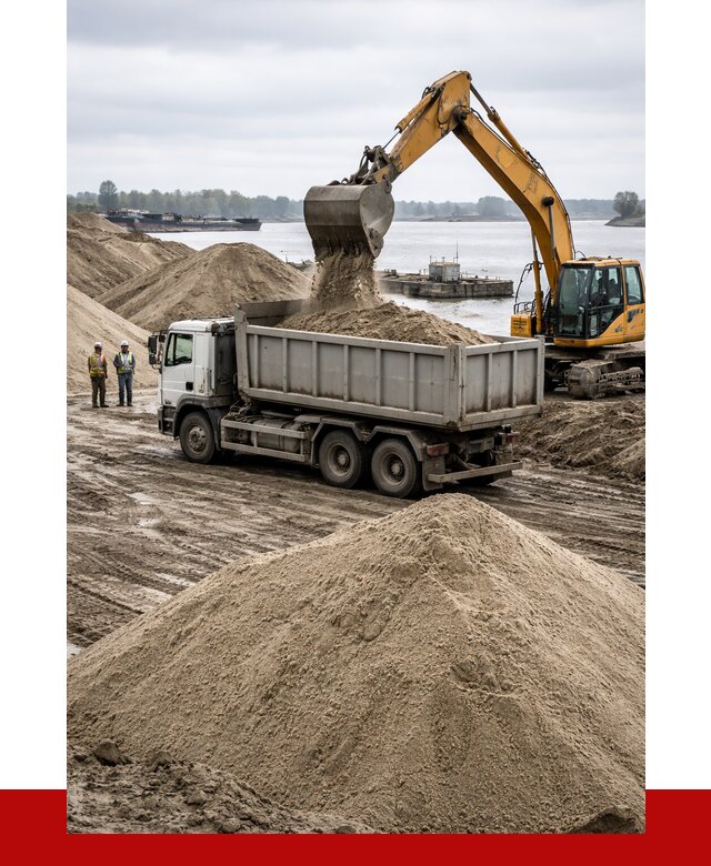 Купить речной песок навалом в Сосновом Бору от 1828 р., ПРОНЕРУДСнб