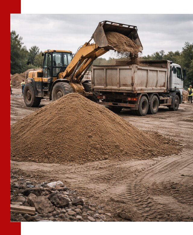 Доставка речного песка навалом в Сосновом Бору быстро и выгодно