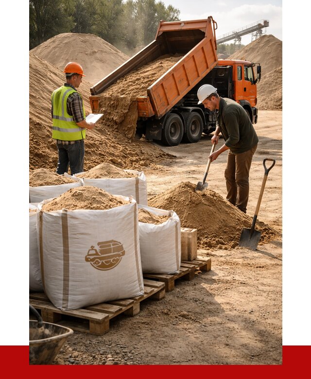 Строительный песок в Сосновом Бору от 2235 р. с доставкой, ПРОНЕРУДСнб