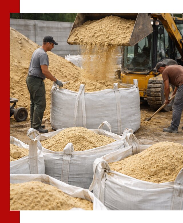 Поставка качественного песка для кладки в Сосновом Бору