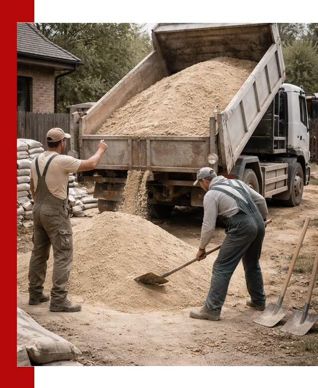 Песок для штукатурки с доставкой в Сосновом Бору качественный и чистый