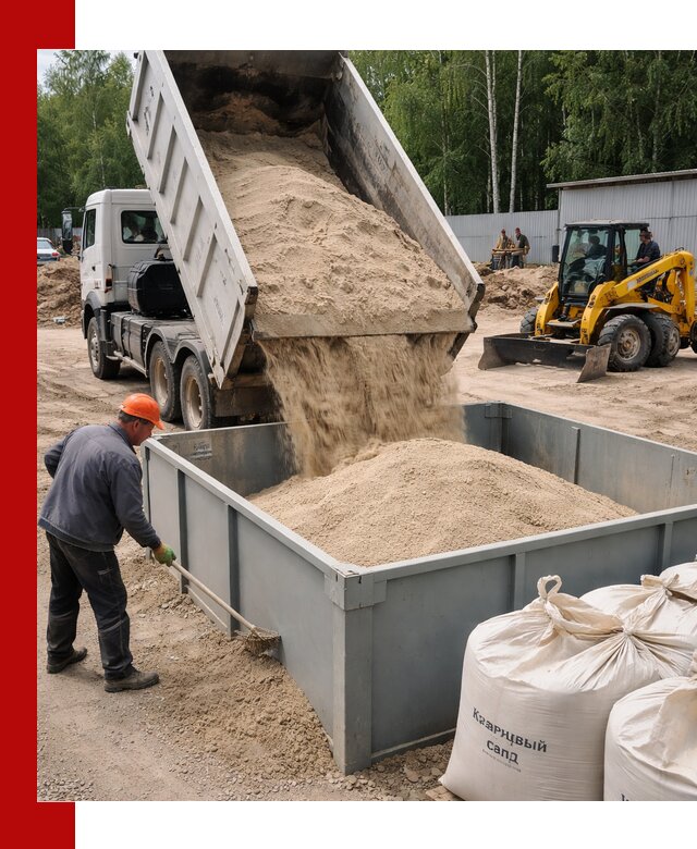 Кварцевый песок для фильтра в Сосновом Боре — доставка и качество