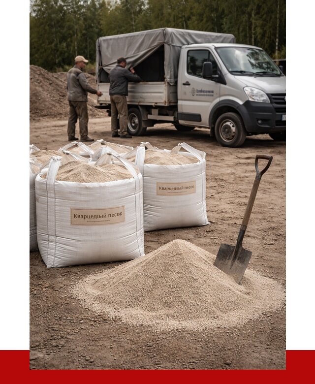 Кварцевый песок для пескоструя в Сосновом Бору от 4571 р. | ПРОНЕРУДСнб