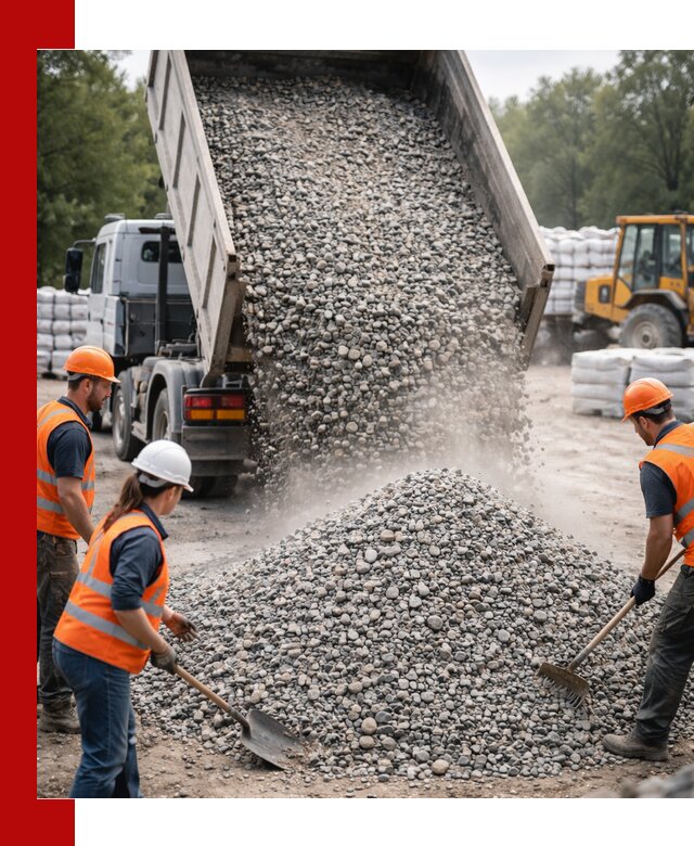 Доставка гравия и камня в Сосновом Бору оптом и в розницу