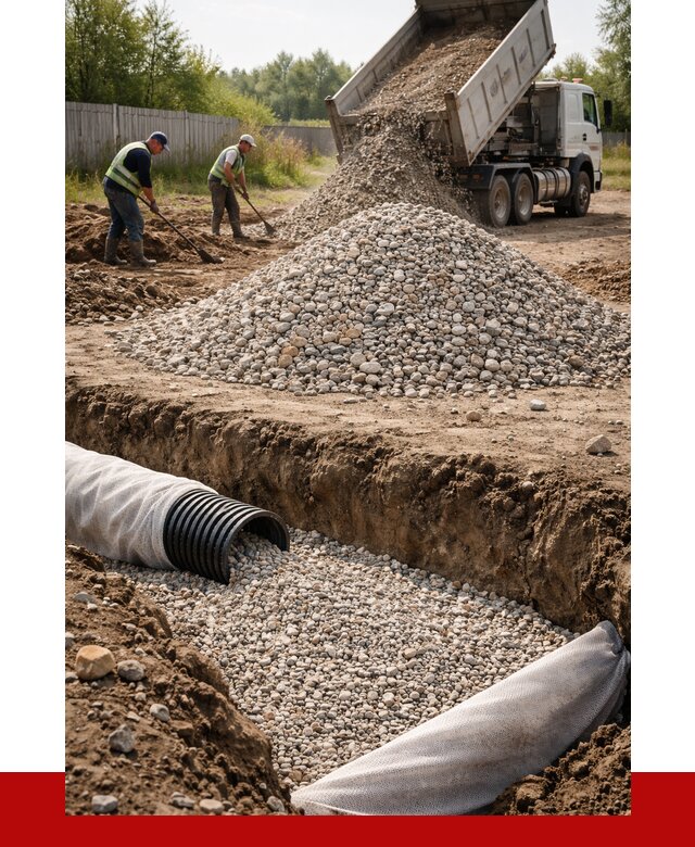 Гравий для дренажа в Сосновом Бору от 2235 р., доставка ПРОНЕРУДСнб