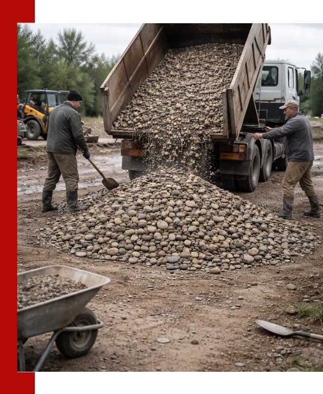 Доставка гальки речной оптом и в розницу в Сосновом Бору