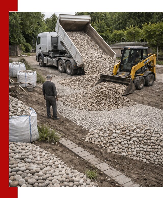 Доставка морской гальки оптом и в розницу в Сосновом Бору