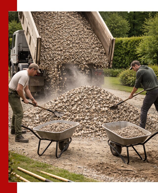 Доставка и продажа декоративной гальки в Сосновом Бору