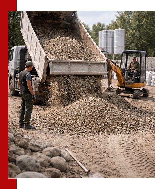 Доставка ПГС С3 в Сосновом Бору самосвалами и миксерами