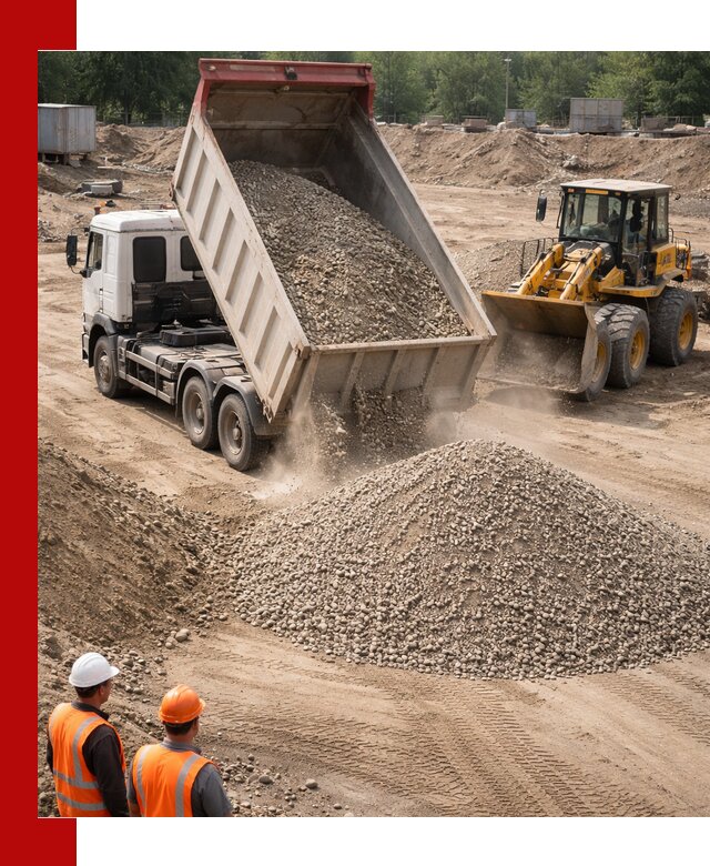 Щебень с песком (ЩГПС С2) с доставкой в Сосновом Бору