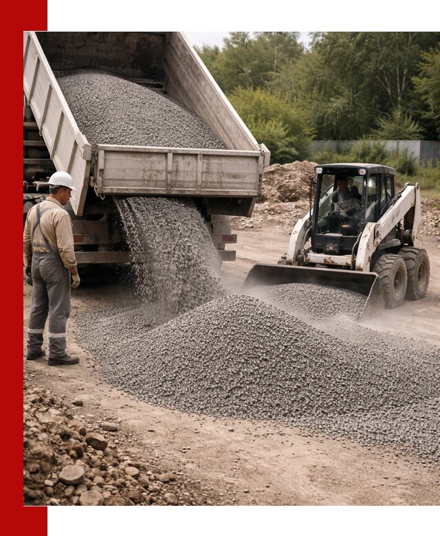 Доставка гравийного отсева 0-5 в Сосновом Бору оптом и в розницу