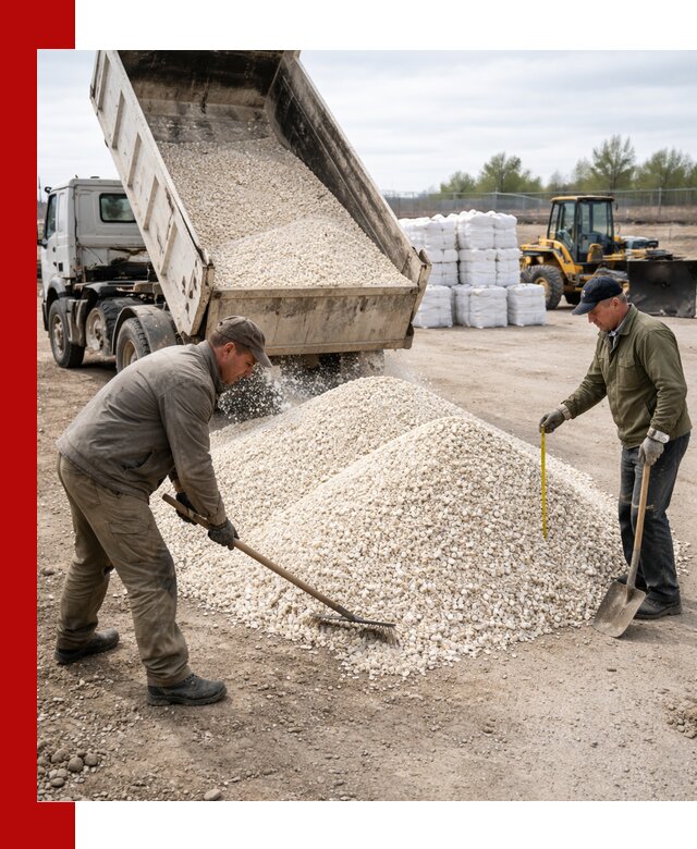 Мраморная крошка с доставкой и разгрузкой в Сосновом Бору