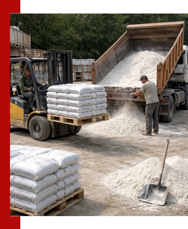 Доставка строительной извести оптом и в розницу в Сосновом Бору