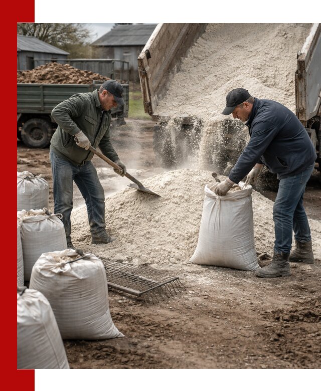 Доставка извести пушонки в Сосновом Боре оптом и мелким оптом