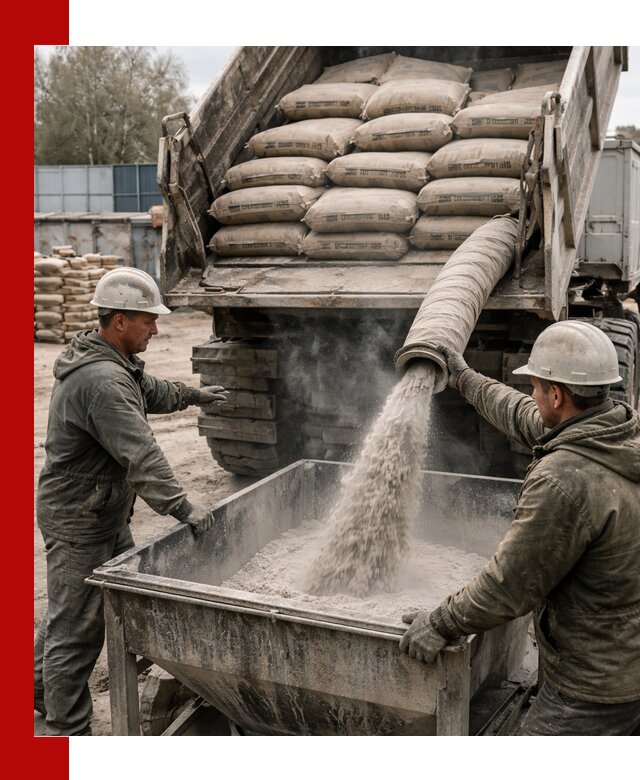 Доставка цемента М400 в Сосновом Бору оптом и в розницу