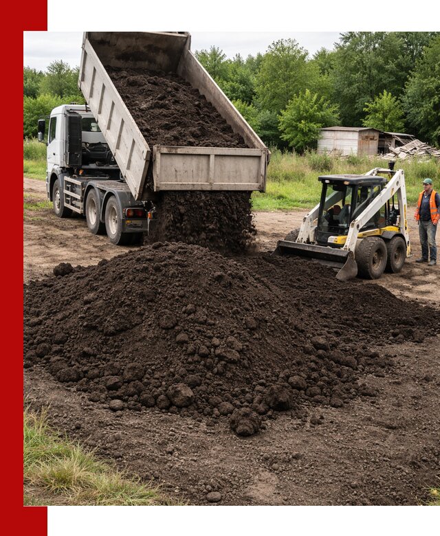 Поставка плодородной земли с доставкой самосвалом в Сосновом Бору