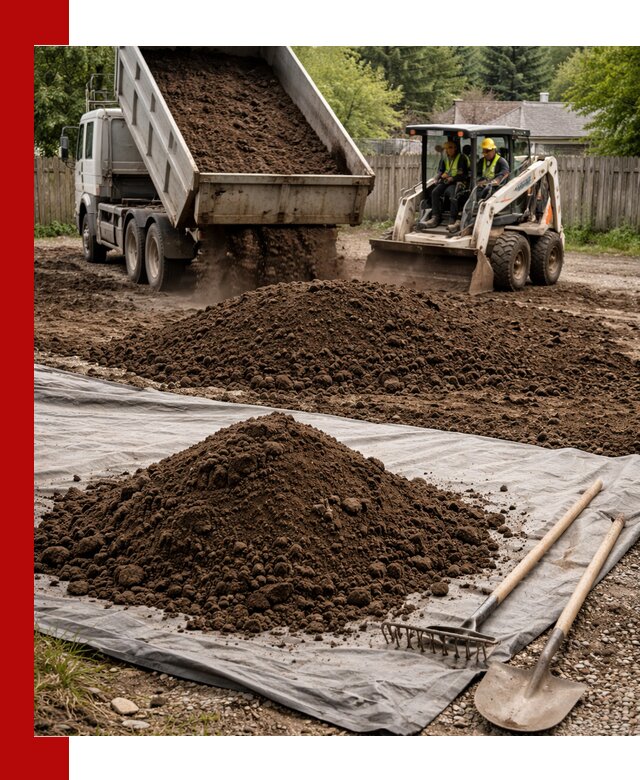 Грунт для отсыпки участка с доставкой в Сосновом Бору