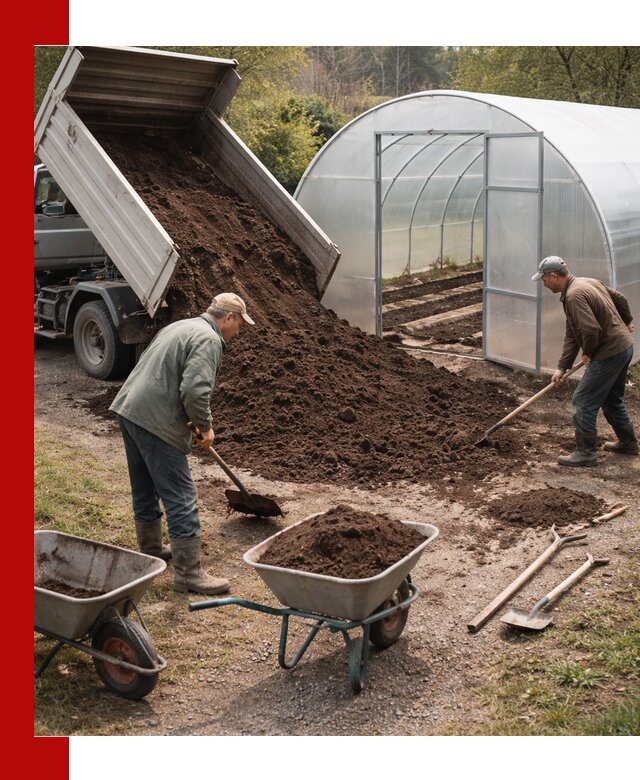 Грунт для теплицы с доставкой в Сосновом Бору — плодородный субстрат под растения