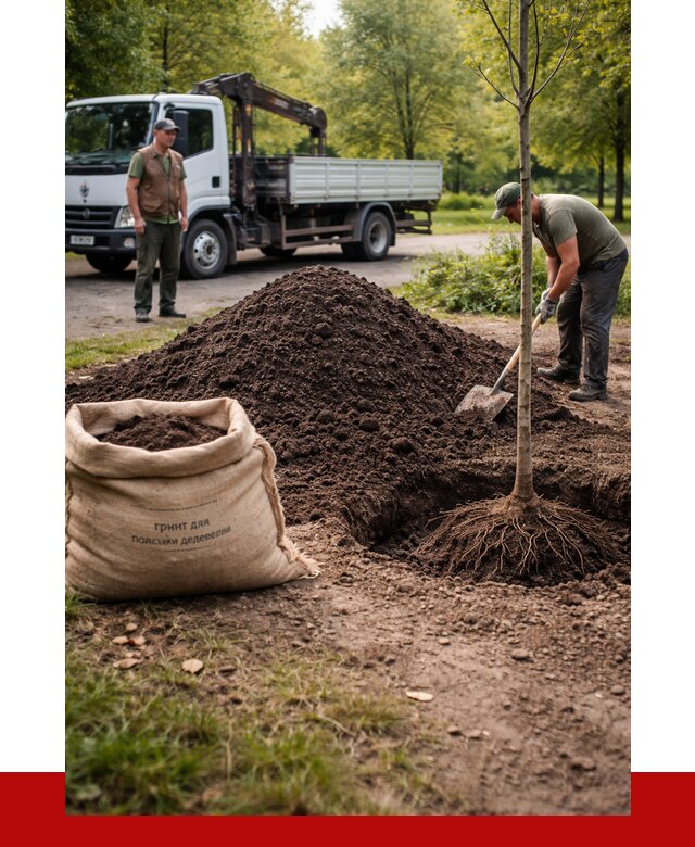Грунт для посадки деревьев в Сосновом Бору от 1219 р. | ПРОНЕРУДСнб