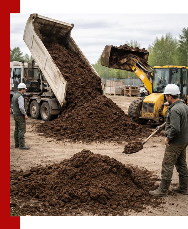 Доставка торфа оптом и в мешках в Сосновом Бору