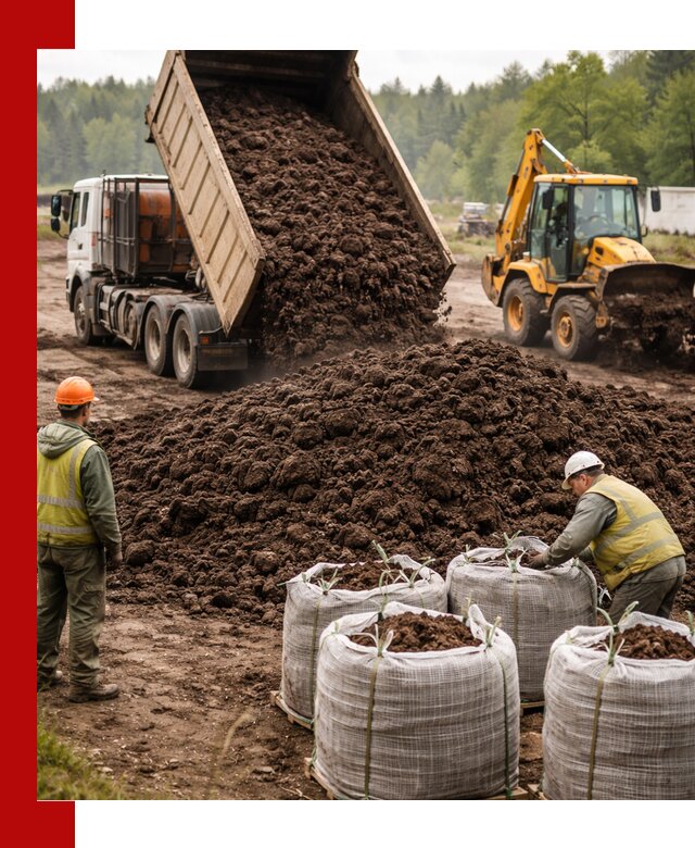 Доставка нейтрального торфа в Сосновом Боре оптом и в розницу
