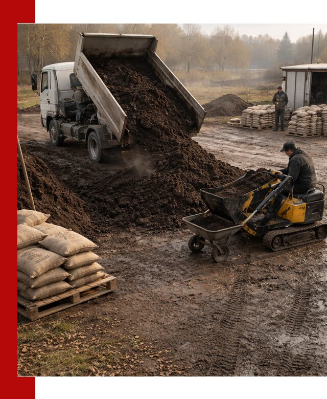 Кислый торф в доставке по выгодным ценам в Сосновом Бору