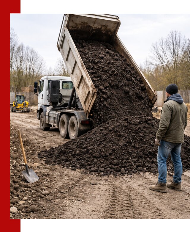 Доставка чернозема навалом в Сосновом Боре быстро и выгодно