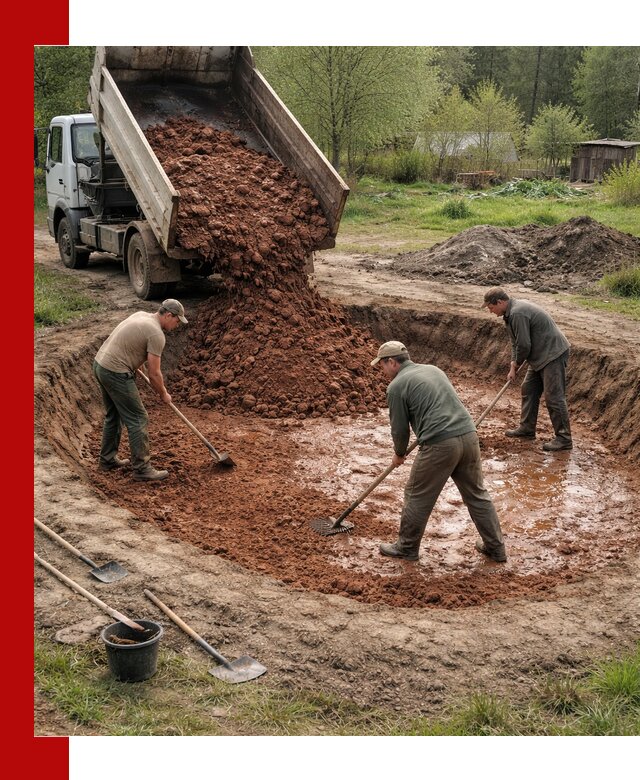 Купить качественную глину для пруда в Сосновом Боре