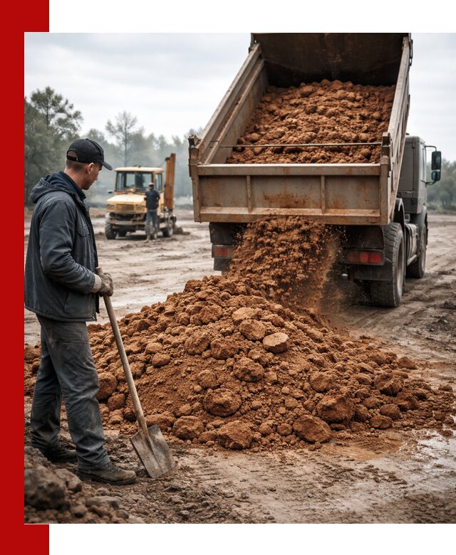 Глина для засыпки в Сосновом Бору с доставкой самосвалами