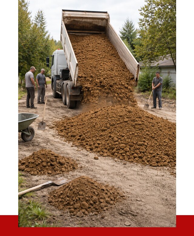 Купить суглинок с доставкой в Сосновом Бору от 2540 р. за куб | ПРОНЕРУДСнб