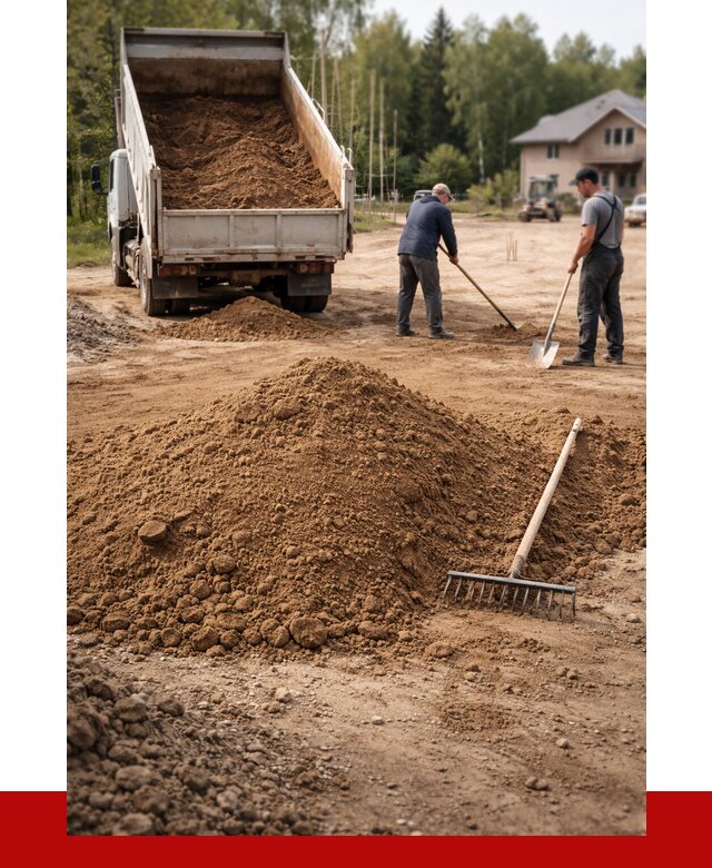 Суглинок для планировки в Сосновом Бору с доставкой от 4266 р. | ПРОНЕРУДСнб