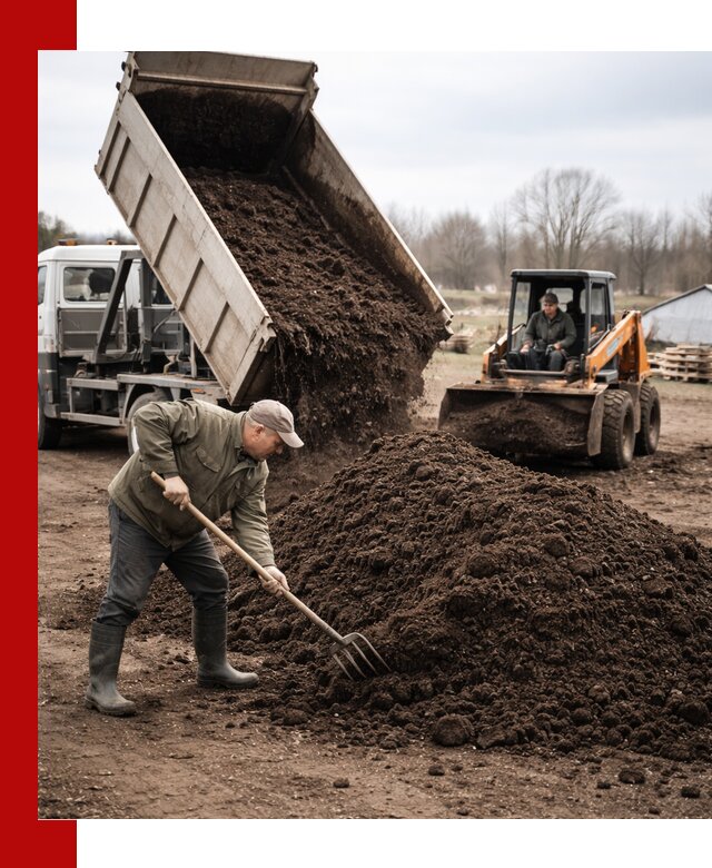 Доставка и продажа перегноя в Сосновом Бору быстро и дешево