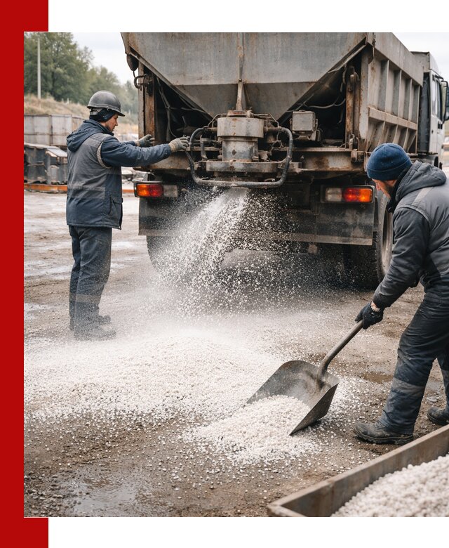 Доставка и продажа хлористого кальция в Сосновом Бору